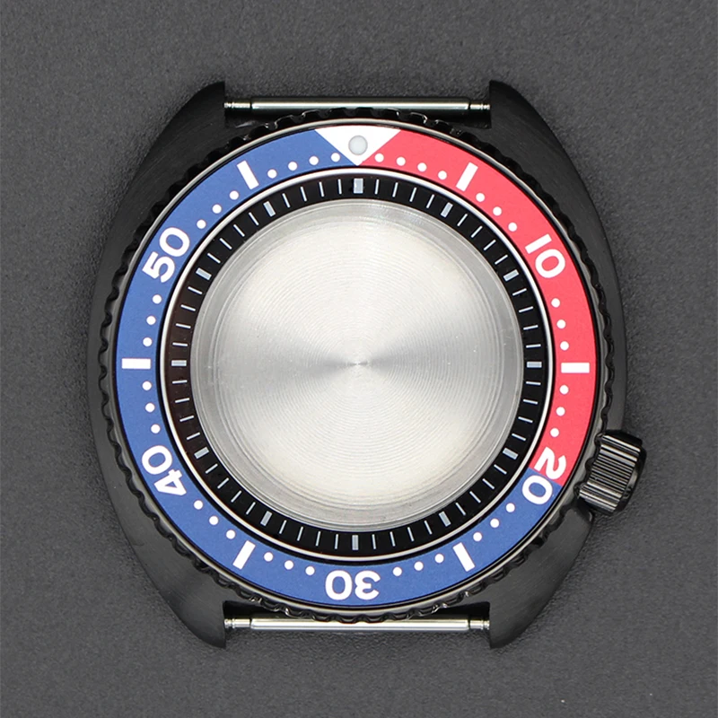 FENYA черный 45 мм высококачественный корпус часов сапфировое стекло для Mod Abalone Seiko