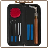 piano tuning kit wpiano tuning hammer adjustable rosewood handle rubber wedge mute temperament strip tuning fork and case set