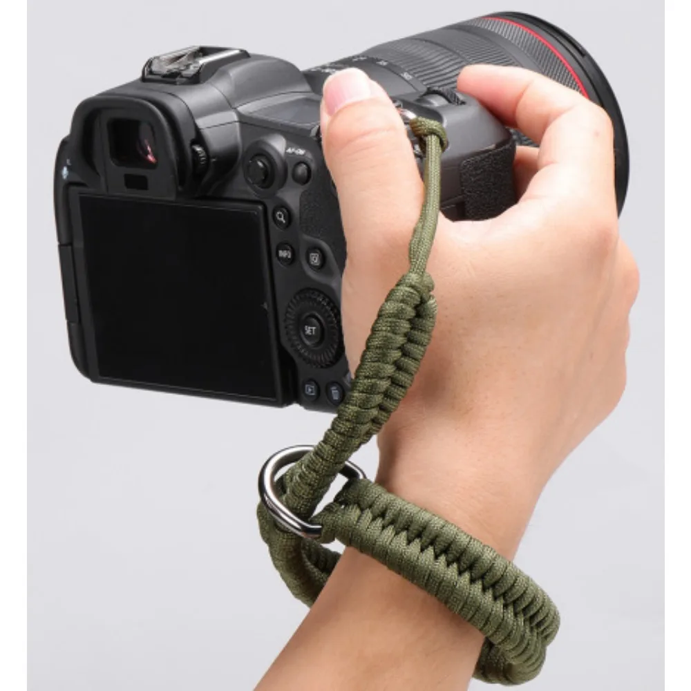 Плетеный ремешок ручной работы для камеры Canon Nikon Sony Fuji Leica Olympus