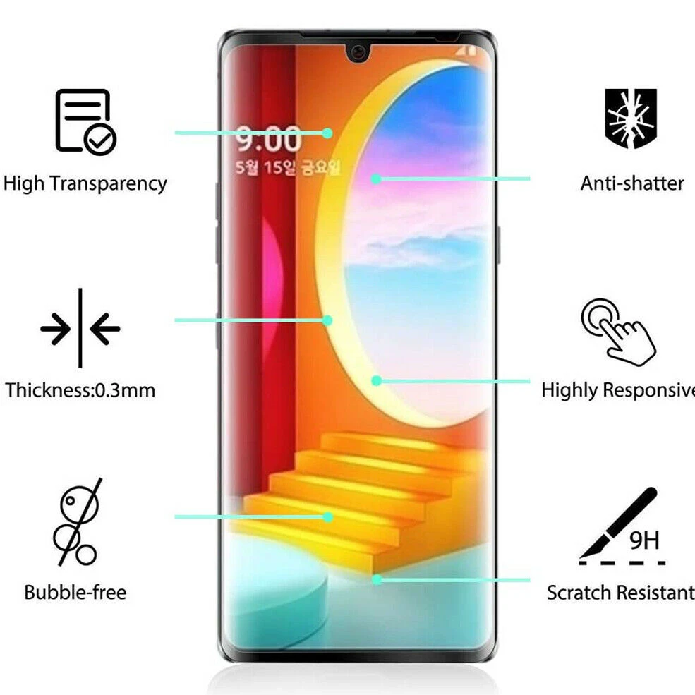 21pack glass for lg wing velvet 3d curved screen protector full coverage protective film on for lg wing lg velvet 5g protect free global shipping