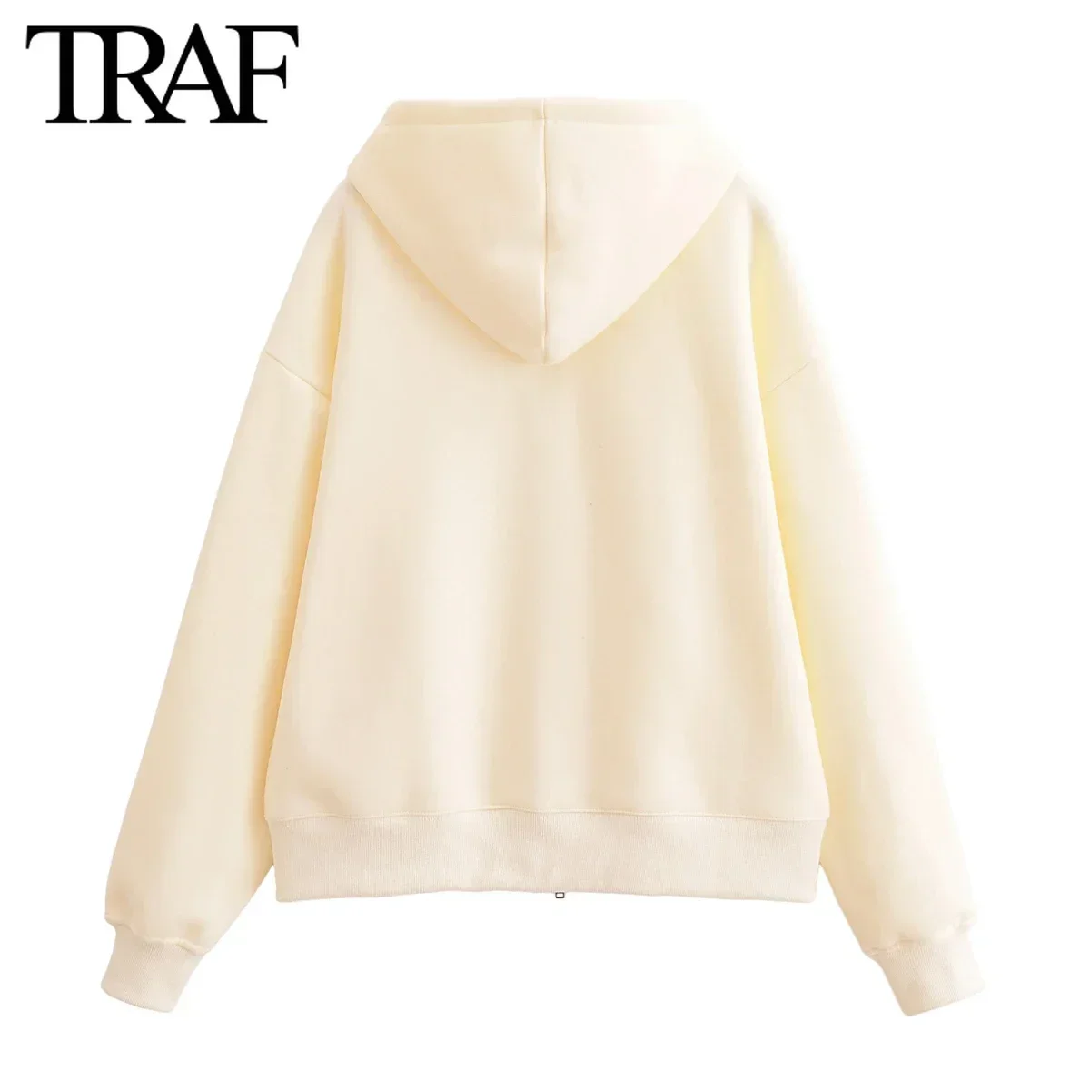 Женский однотонный комплект из 2 предметов толстовка с капюшоном и длинным