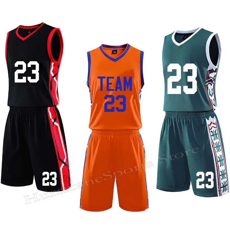 DIY Men/ Kids Basketball Jerseys Suit,College Mens Basketball Uniforms Sport Kit,Boys basket Shirt Shorts Set Breathable Custom