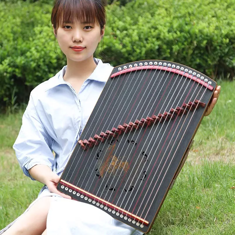 21 струна Guzheng портативный профессиональный макияж для упражнений Традиционный