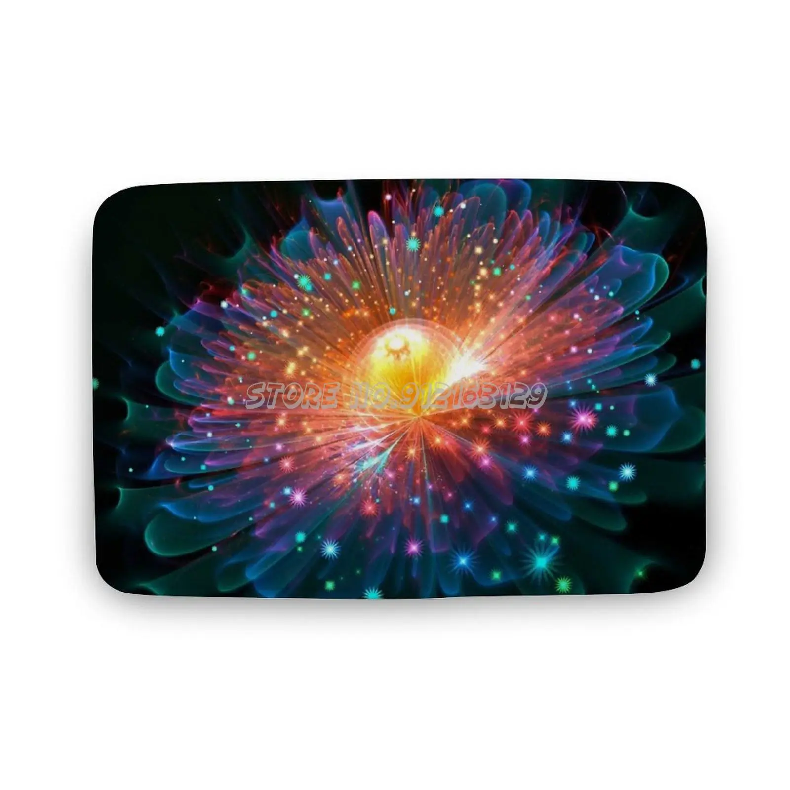 

Dreamland Magical Flower Floor Mat Anti Slip Rugs Home Bedroom Foot Mat Purple Pink Colorful Vivid Flower Fractal 3d Beautiful F