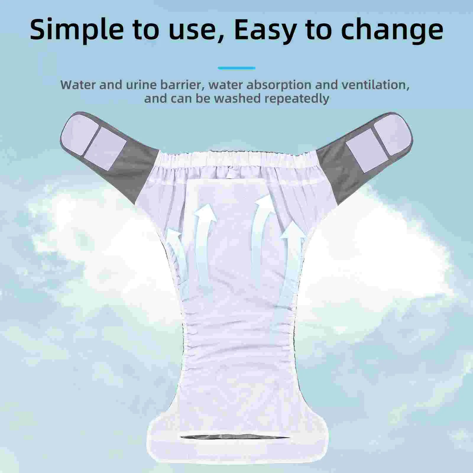 

Reusable Adult Nappies Diaper Swim Diapers Pants Cloth Inserts Washable