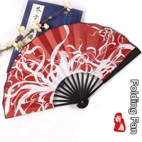 11 80 inch folding fan chinese traditional myth nine tailed fox double sided painted dance hand fan personalized gifts festival