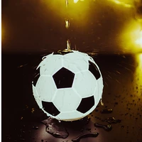 waterproof magical glowing football led lights room decor sunset night sensor lamp outdoor camping rechargeable silicone soccer
