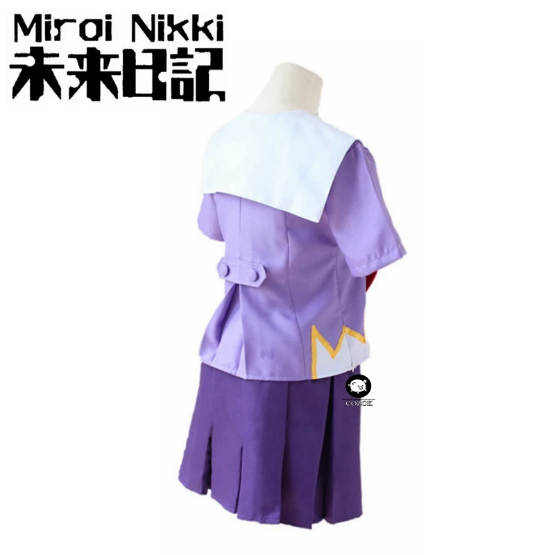 Горячий дневник будущего Gasai Yuno Mirai Nikki школьная форма костюм для косплея