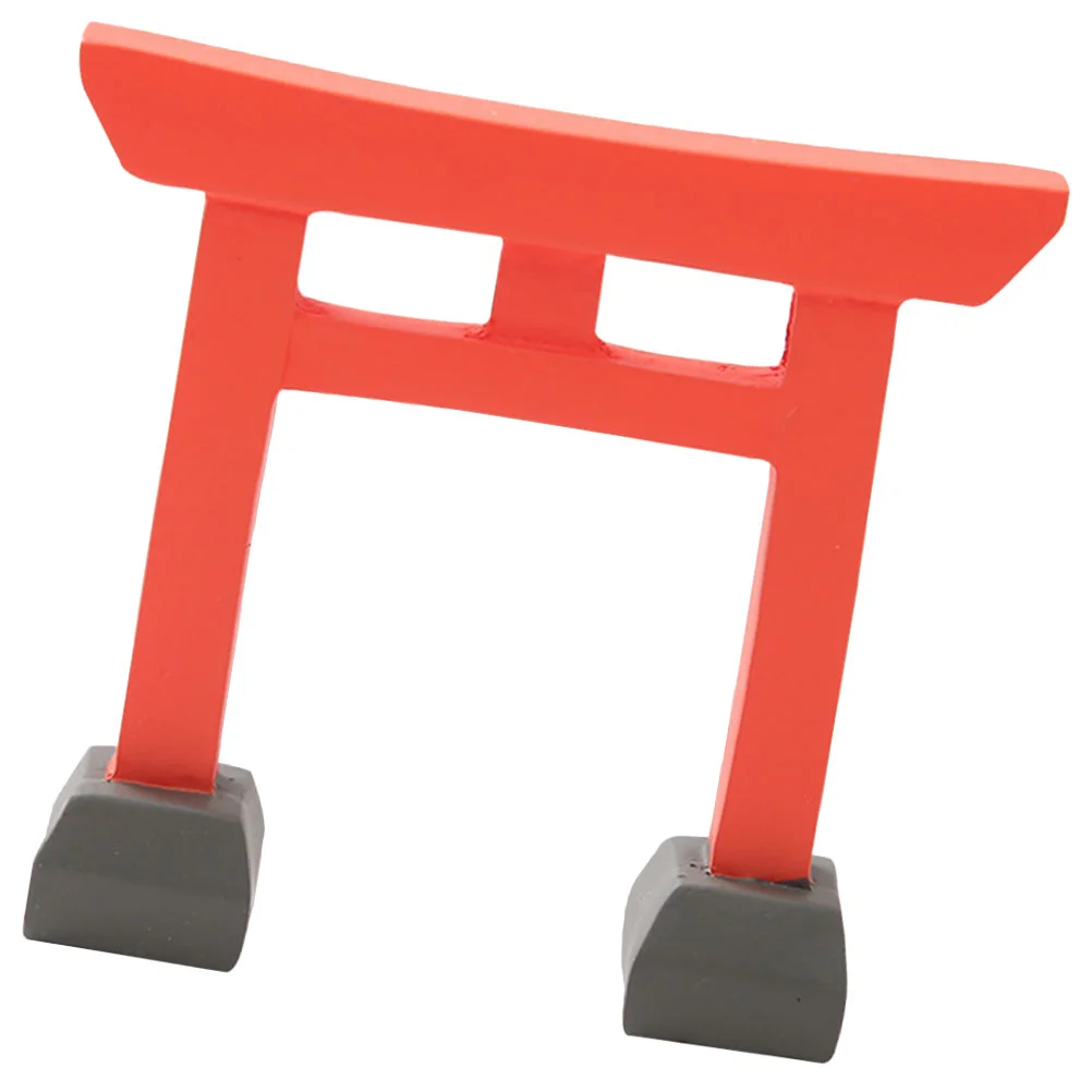 

Miniature Gate Mini House Door Furniture Figurines Accessories Torii Japanese Decor Statue Shinto Shrine Supplies Toy Fairy