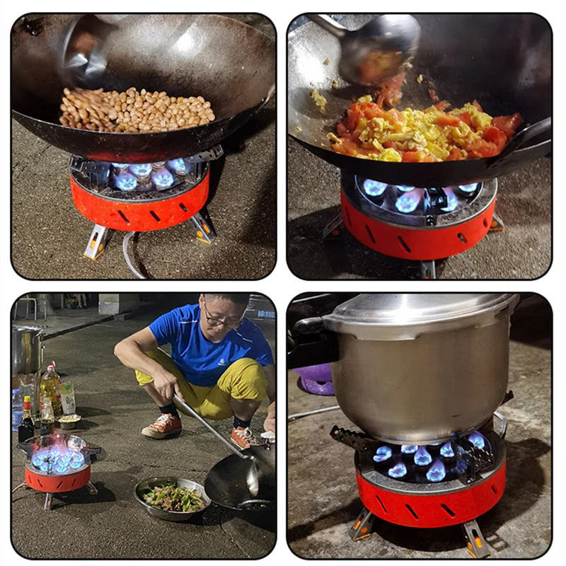 Туристическая газовая горелка 12 ядер 21800 Вт высокая мощность