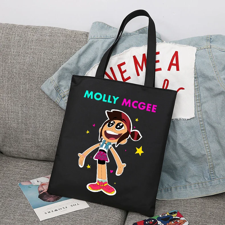 Disney The Ghost And Molly Mcgee Складная многоразовая тканевая сумка-шоппер в стиле Харадзюку