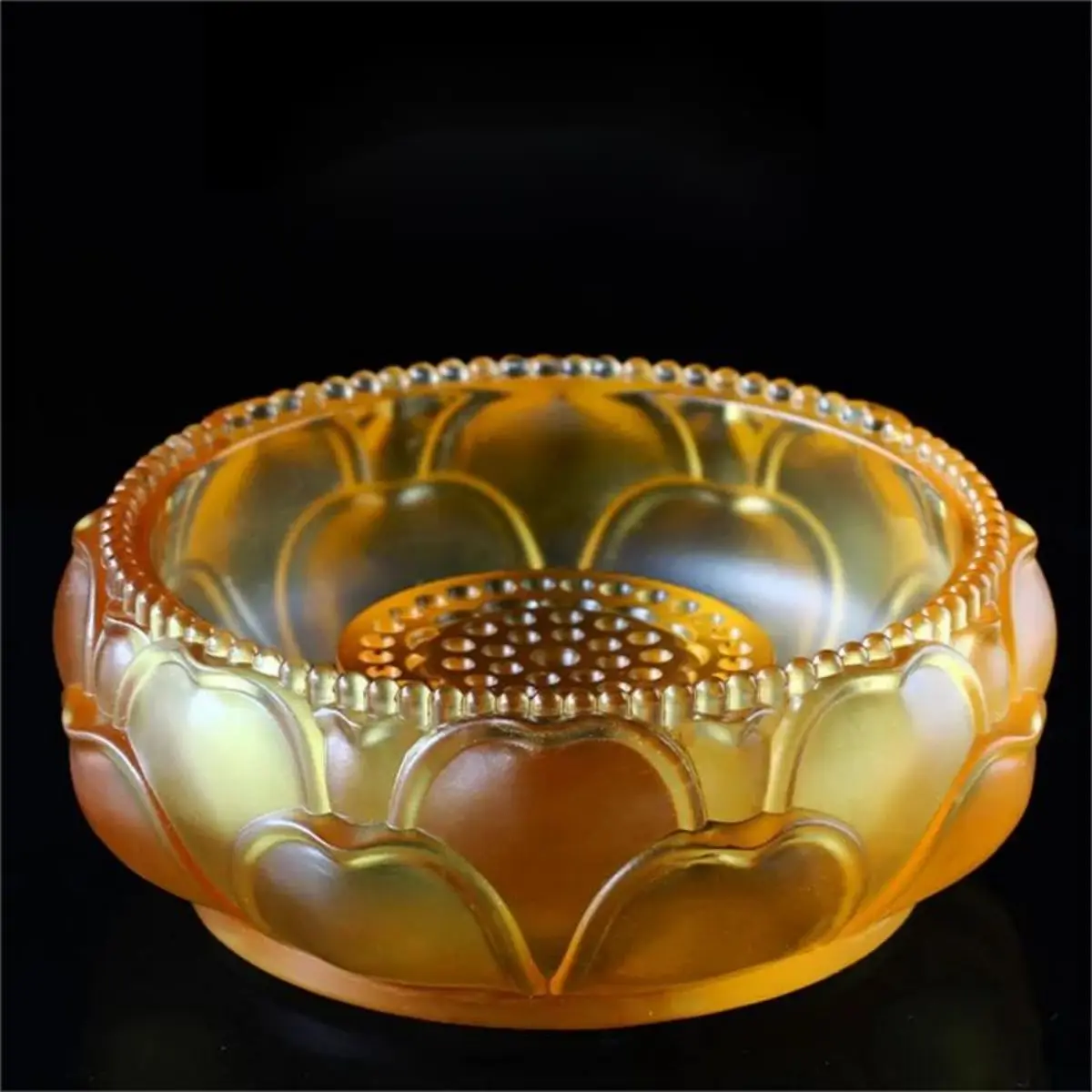 Ancient Glass Bath Buddha Basin Decoration Home Living Room Buddhist Temple Tabletop Display OfferingsPprince Buddha Buddha