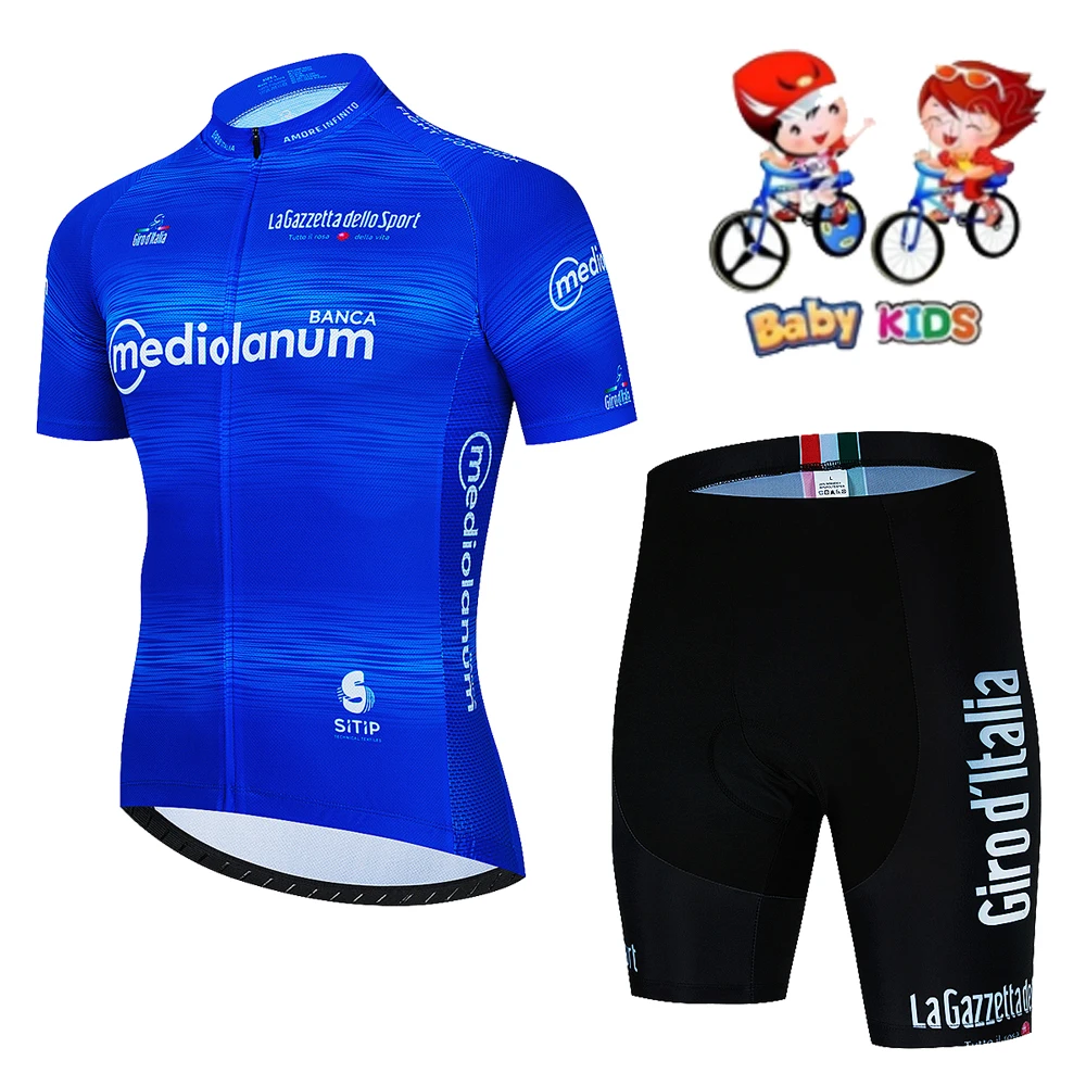 

New Pro High Quality Kids Cycling Clothing Summer Boys Girls Short Sleeve Jersey Set Biking Clothes MTB Children's Cycling Wear
