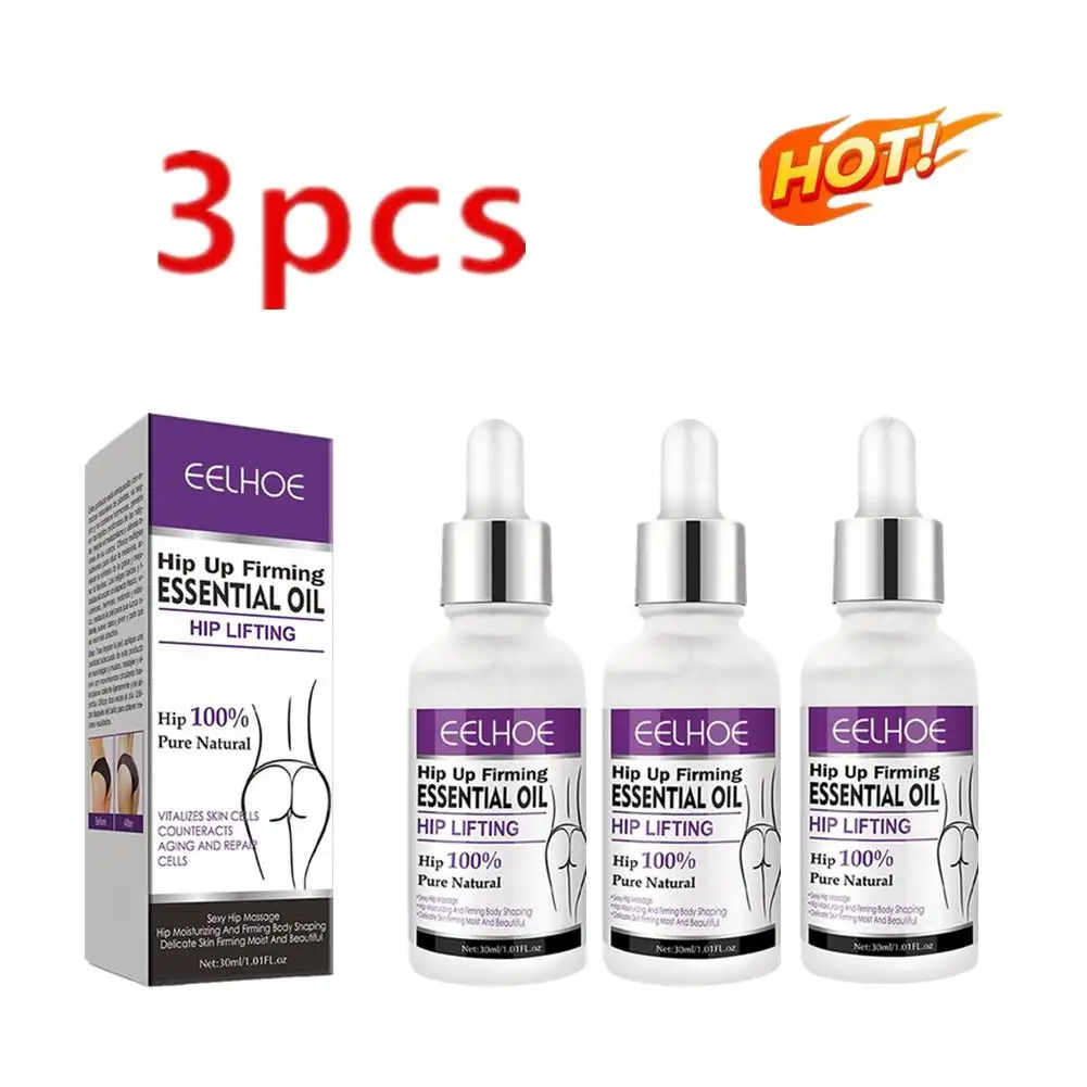 

3XSexy Hip Buttock Enlargement Hip Firm Essential Oil Cream Effective Hip Lift Up Butt Beauty Female Hips Tightening Massage Oil