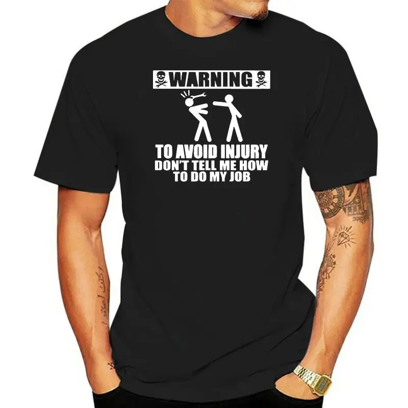 

Warning To Avoid Injury Present T Shirt For Men Builder Mechanic Engineer Dad Birthday Gifts Idea Summer T-Shirt
