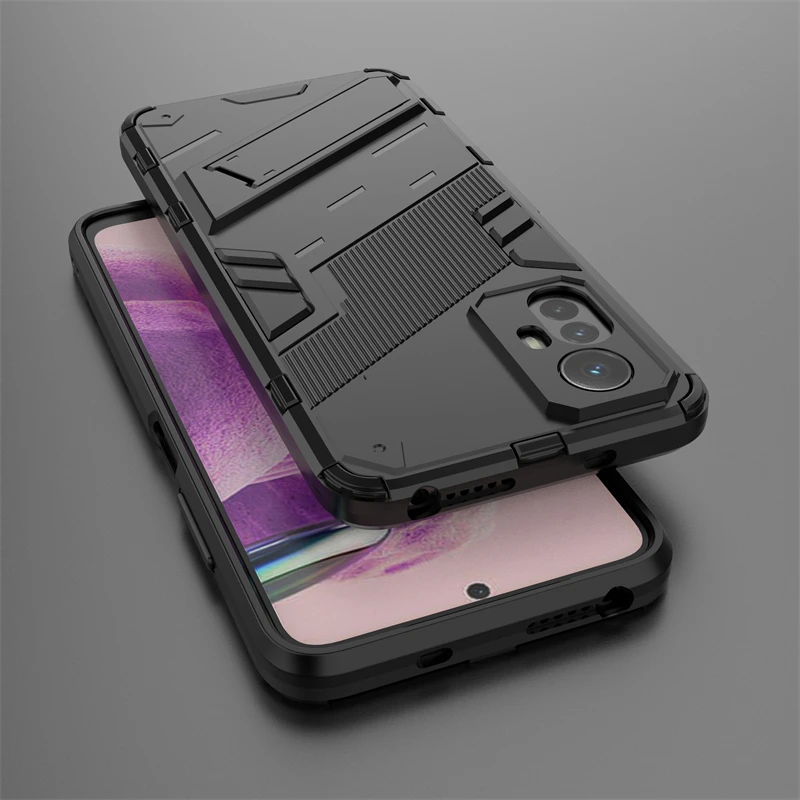 Holder Case For Redmi Note 12S Cover Xiaomi Redmi Note 12S Capas Armor Bumper Kickstand Shockproof Cover Redmi Note 12S Fundas
