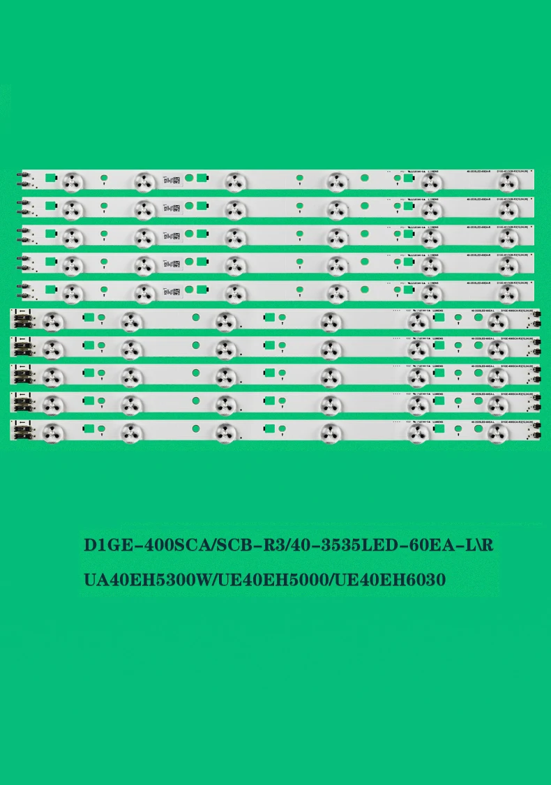 

10PCS/Kit LED Backlight UE40EH6030 UA40EH5080R 40-3535LED-60EA-L/R D1GE-400SCA-R3 D1GE-400SCB-R3 2012SVS40 3228 LEFT06/RIGHT06