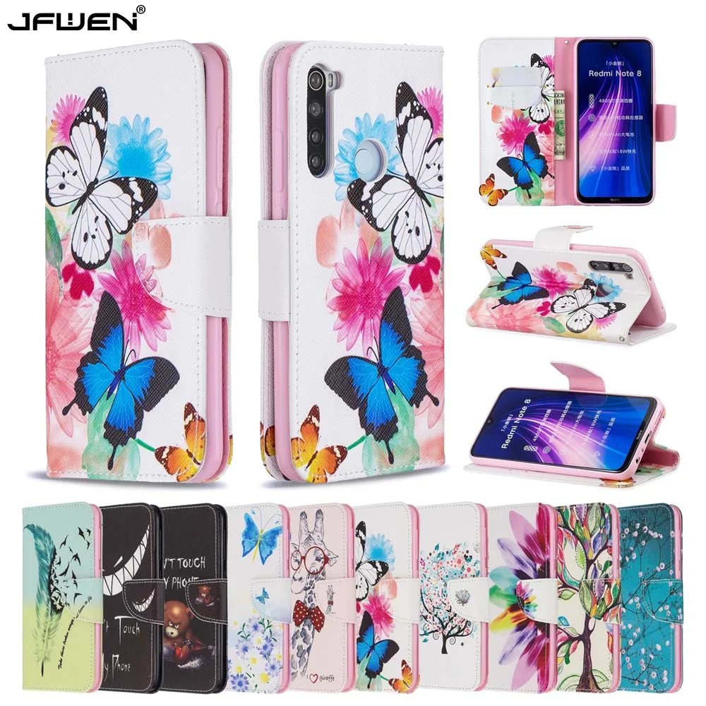 

Cute Leather Flip Wallet Phone Cases For Xiaomi Redmi Note 11 11S 10S 9S 8T 8 10 9 Pro Max 9A 9C Case Cover with Card Slot