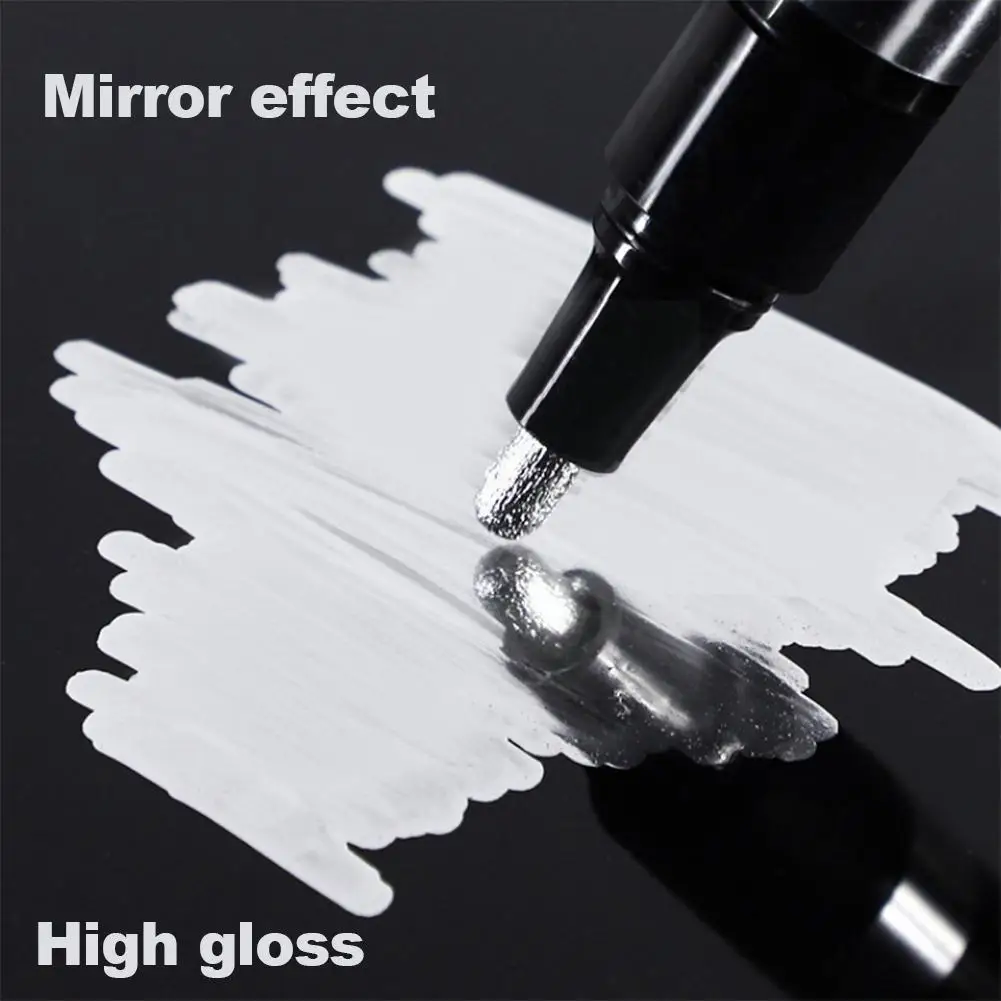 

Mirror Marker Silver Marker Liquid Pen Art Liquid Mirror Resin Diy Finish Mirror Accessories Paint Metallic Craftwor O8x4