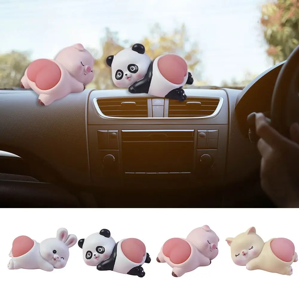 

Украшения для автомобиля, креативная Милая панда, свинка, кролик, Вибрирующая попа, куклы, украшение салона автомобиля на приборную панель, аксессуары для автомобиля