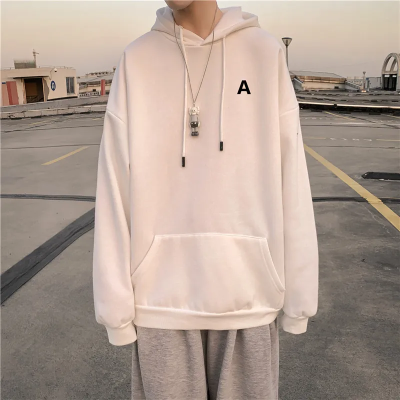 

Флисовые толстовки для мужчин Повседневная Толстовка с буквенным принтом Y2k Harajuku толстовки Белый пуловер Топы зимние женские куртки Улична...