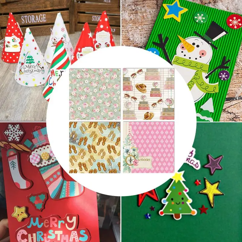 

Бумажный набор для скрапбукинга с милым рисунком на день