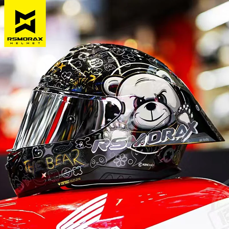 MOTORAX R50S PRO Шлем с большим хвостовым плавником мужской и женский мотоциклетный