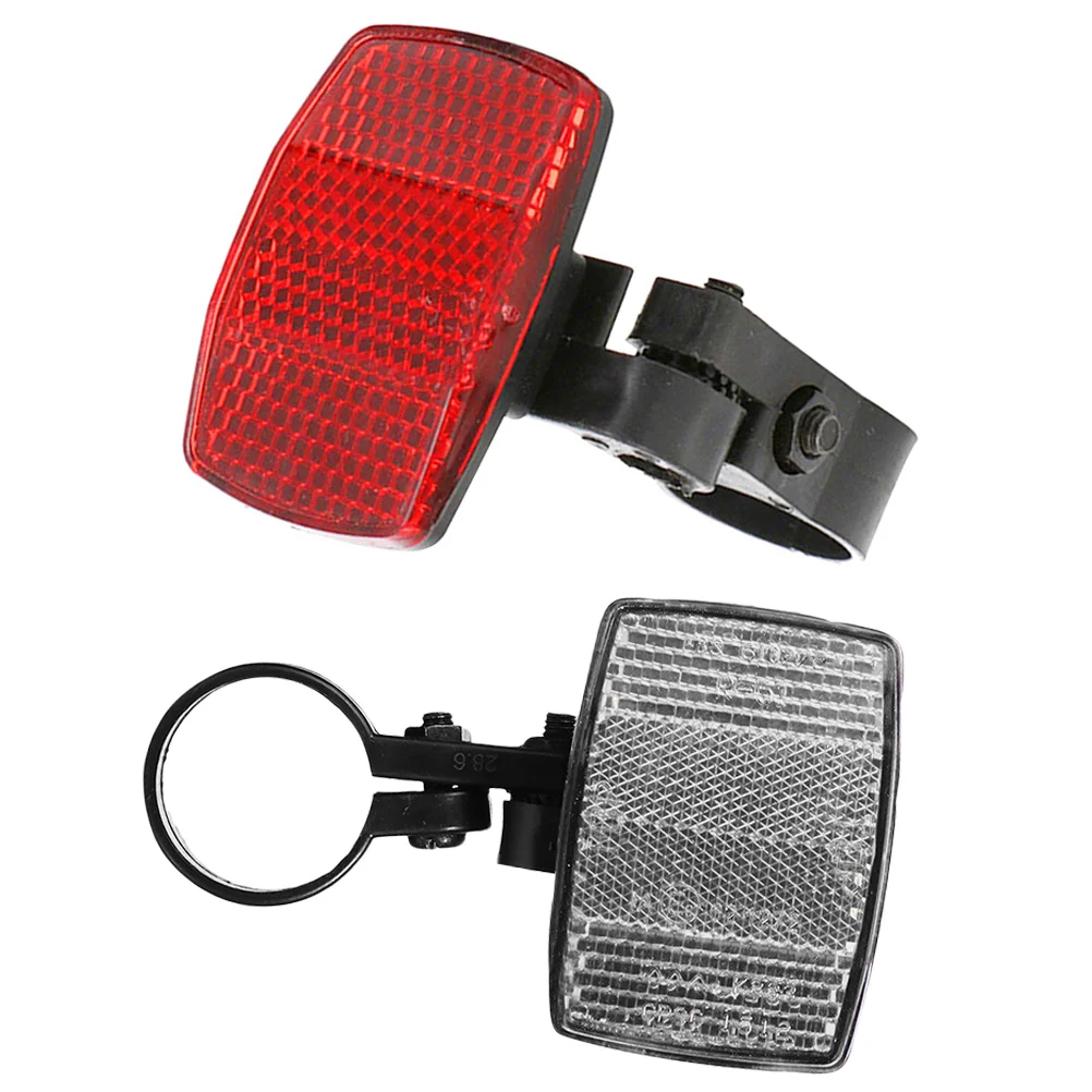 

2Pcs Plastic Cycle Reflector Reflective Piece Cycle Night Reflector Bike Reflective Piece