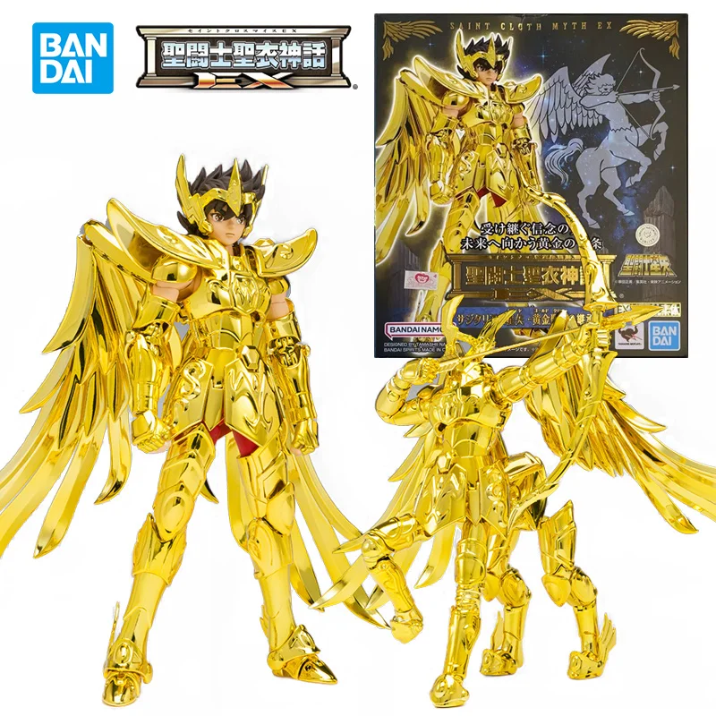 Фигурки героев мультфильма Bandai Saint Cloth Myth EX sagitting Seiya Оригинальные фигурки из