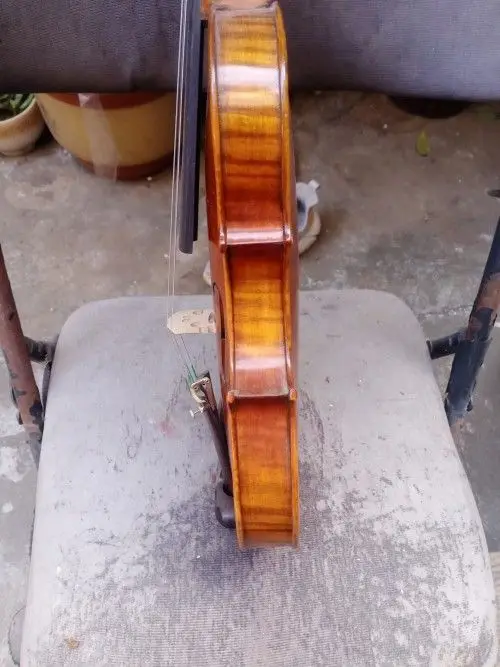 Полностью деревянная скрипка ручной работы обучение и оценка 4/4 натуральный