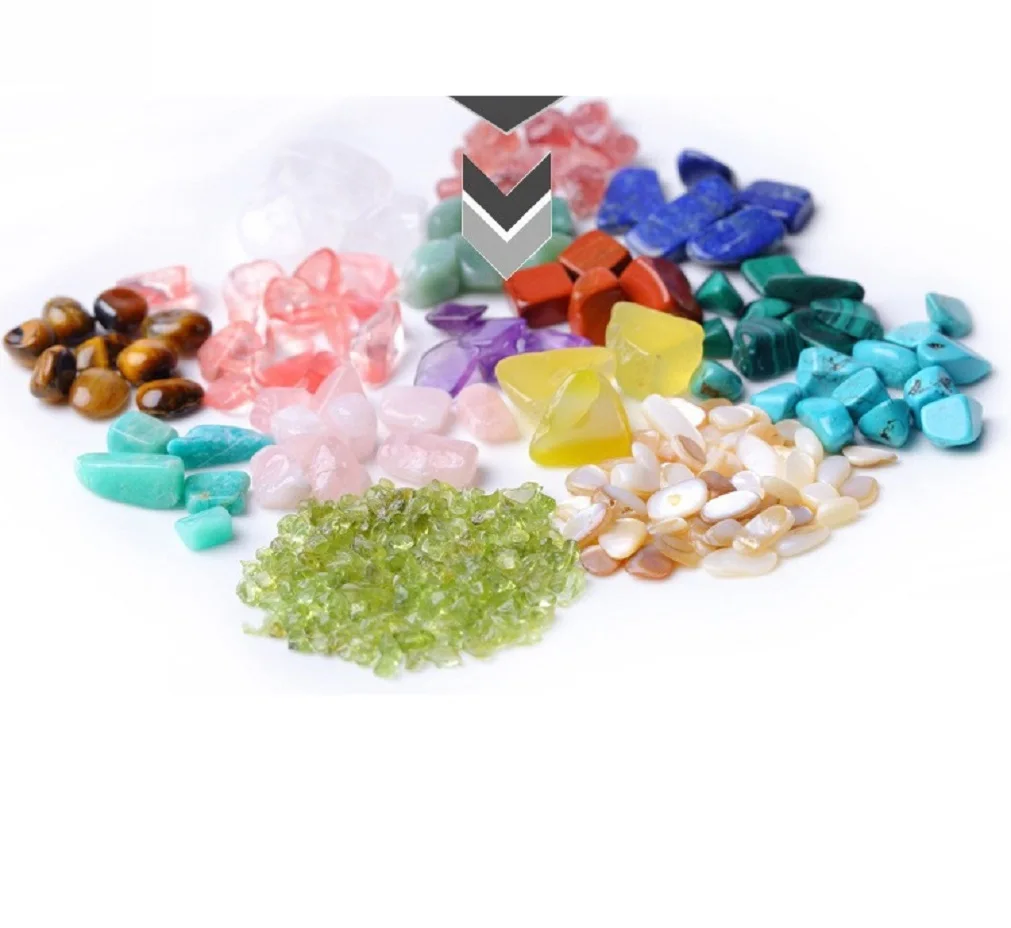 

Natural Colour Agate Stones And Crystals Gravel Small Tumbled Stone Tank Decor Healing Energy Gemstone Home Aquarium Decoration