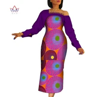 african clothes for women traditional ankara irregular collar full sleeve maxi long vestido dashiki female print outfits wy126