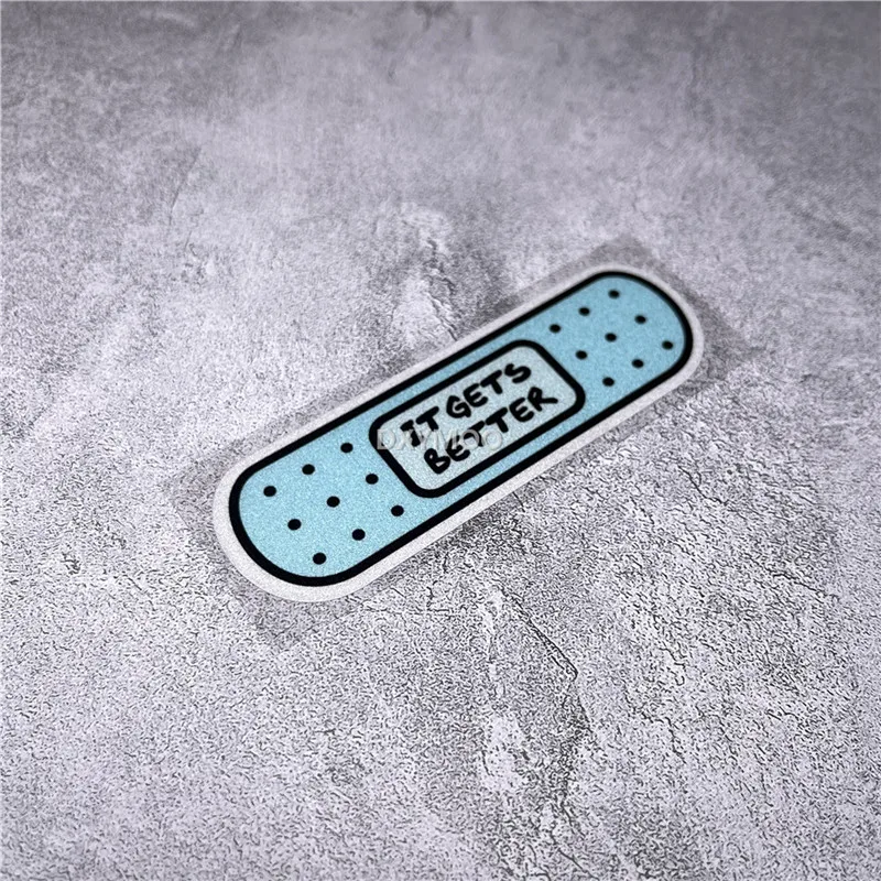 Автомобильные наклейки DXYMOO для Funnt поврежденной ленты помогает ей стать лучше Love