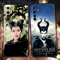 maleficent phone case for realme 8 9 pro plus 8i 9i 6 7 gt2 c21 c25 c3 c11 pro 5g luxury shockproof silicone shell fundas coque