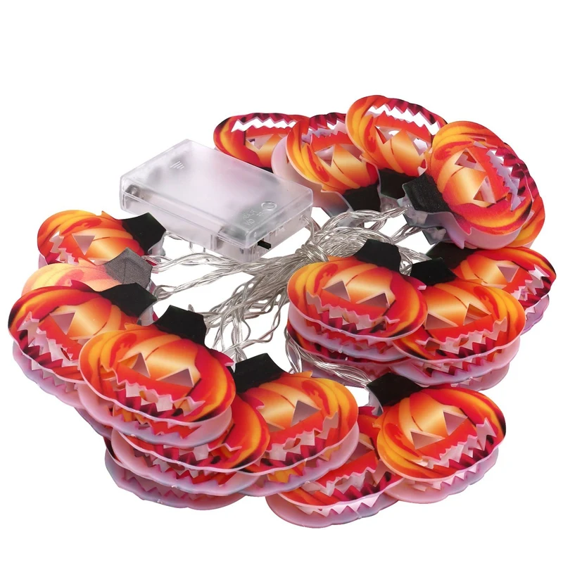 

20LED Halloween Pumpkin LED Light String Festival Bar Home Party Decor Halloween Ornament