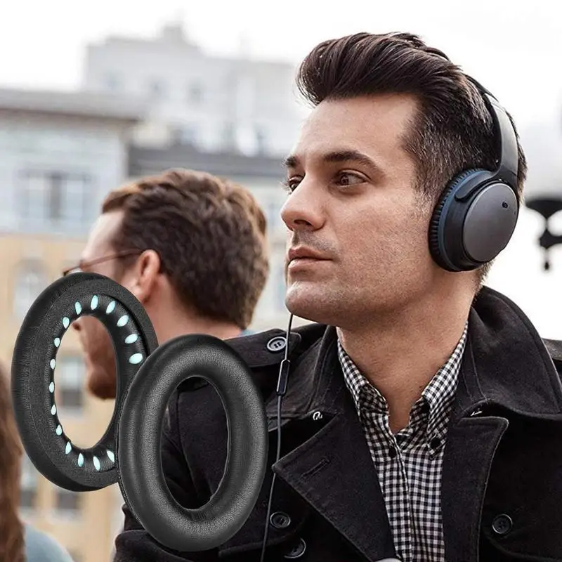

1 Pair Replacement Ear Pads For QC35 Quiet Comfort 45 Headphones Memory Foam Ear Cushions High Quality Headphones Pads Parts