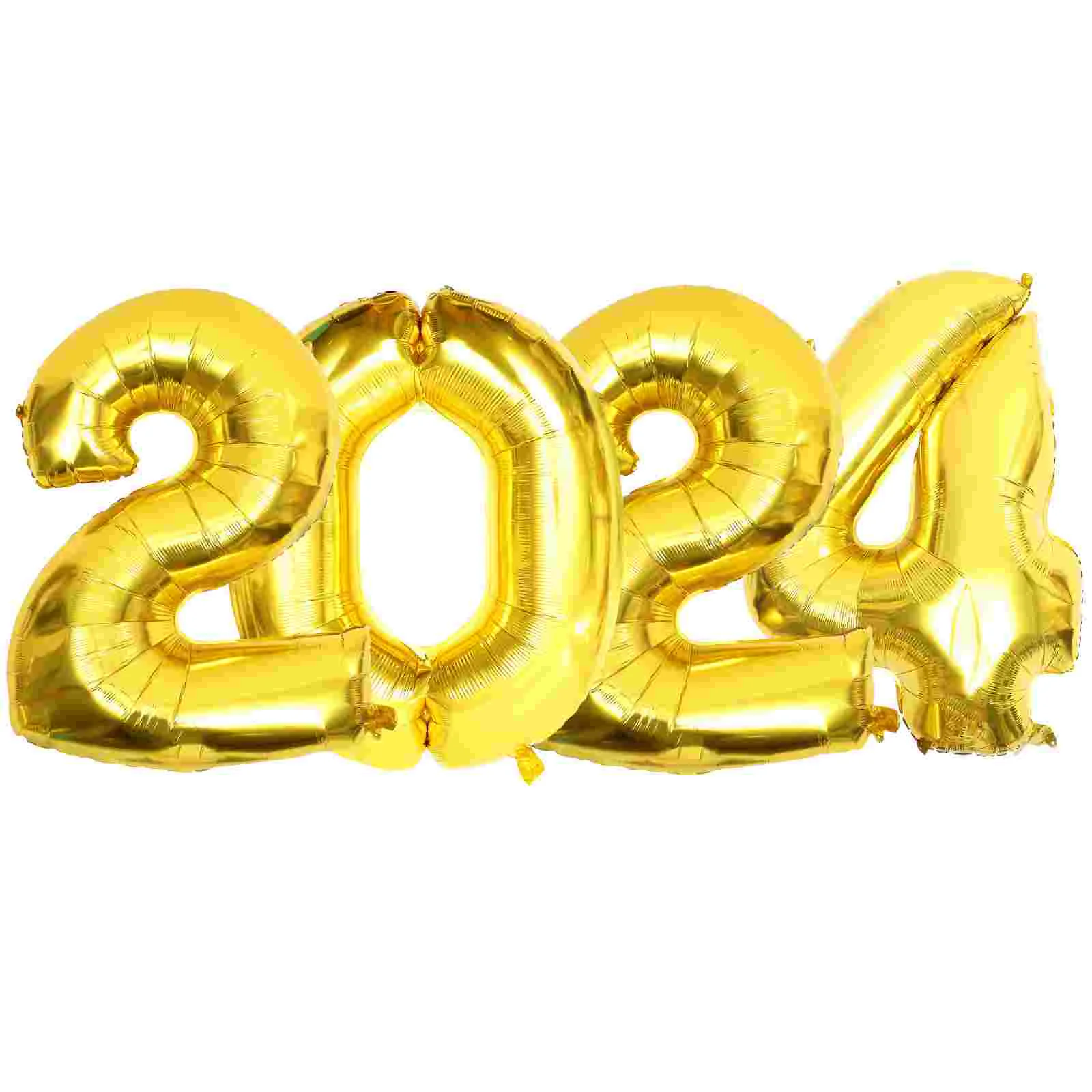 

Party Layout Props 2024 Balloon Numbers New Year Supplies Decorative Balloons Ornaments Aluminum Foil Favor Ballons