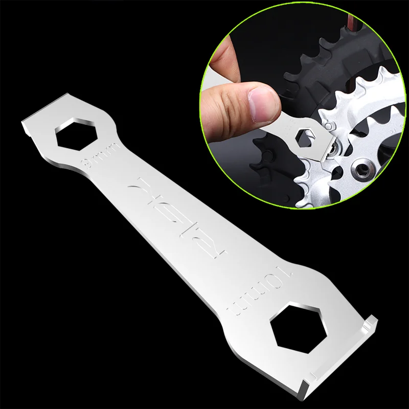 

Bicycle Chainring Crankset Bolt Nut Screw Wrench Model MTB Road Bike Removal Tool Silver High Quality