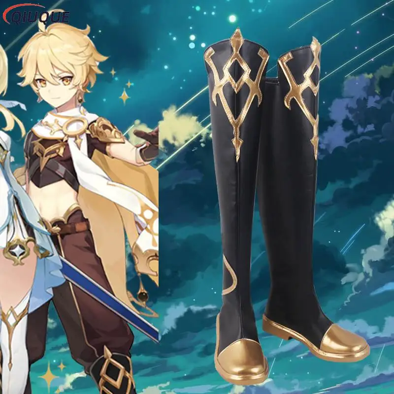Обувь для косплея Game Genshin Impact обувь эфир разбавленный Zhongli Hutao Eula Yoimiya Sayu Kokomi Lisa Beidou