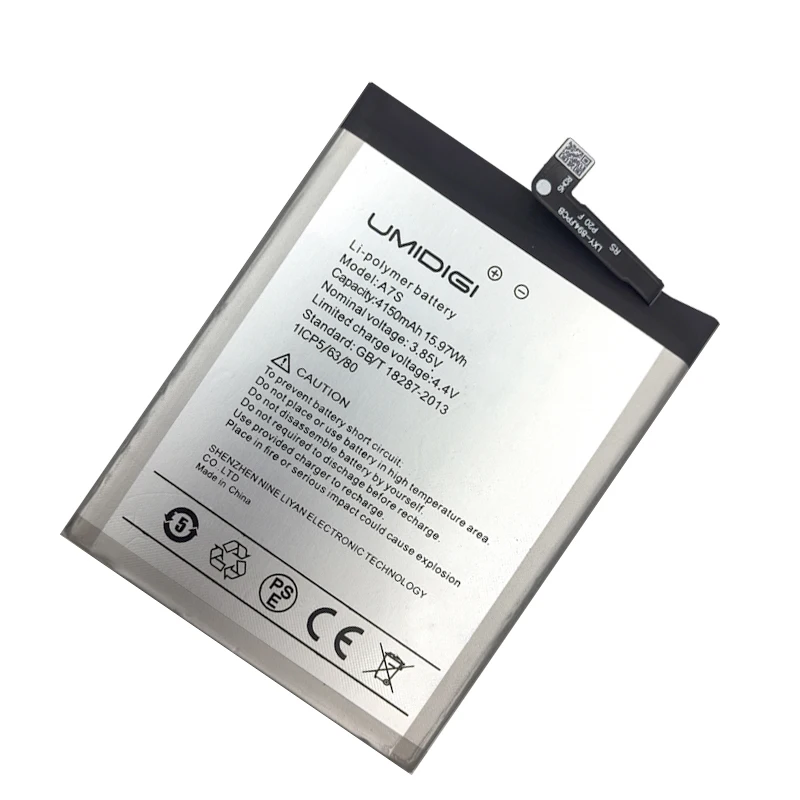 Новинка 2024 года 100% оригинальная сменная батарея 4150 мАч для UMI Umidigi A7S