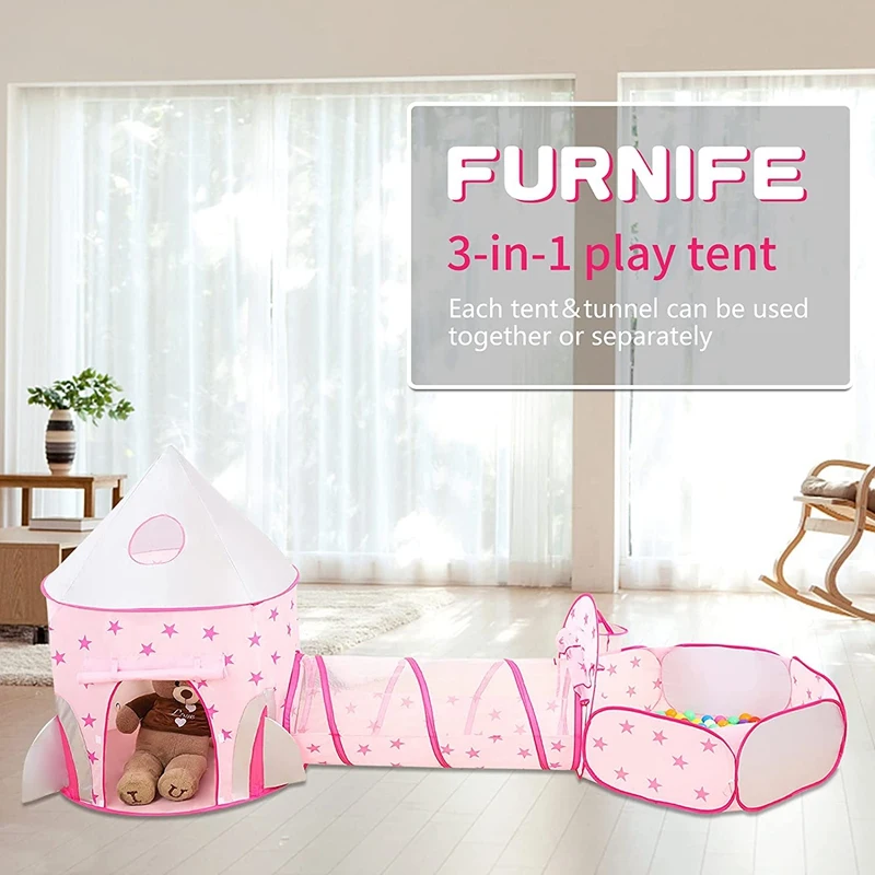 Палатка для детского бассейна замок Игровая палатка туннель ползания и