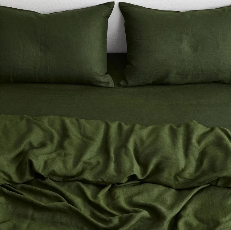 Льняной пододеяльник Oeko-tex наволочка простыня льняной Комплект постельного