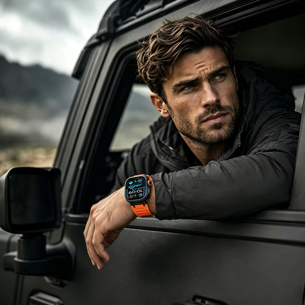 Ремешки для Apple Watch 49 мм, 46 мм, 45 мм, 44 мм, 424140 мм, металлические и силиконовые браслеты, ремешки для iWatch Series Ultra 2, 3119876SE. (art.: 3920dc687b2d7) - 3920dc687b2d7
