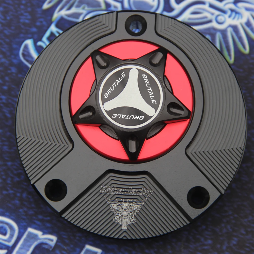 

CNC Aluminum Keyless Motorcycle Fuel Gas Tank Cap Cover For MV Agusta Brutale 4 cilindri 750 S 2003-2008 (2004 2005 2006 2007