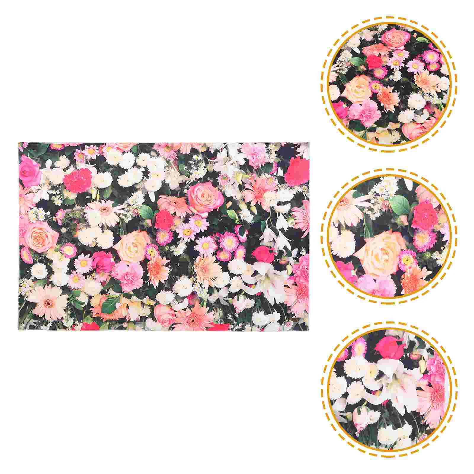

Flower Blanket Throw Decorative Wall Tapestry Printed Pattern Dossal Hanging Medieval Cumpleaños Para