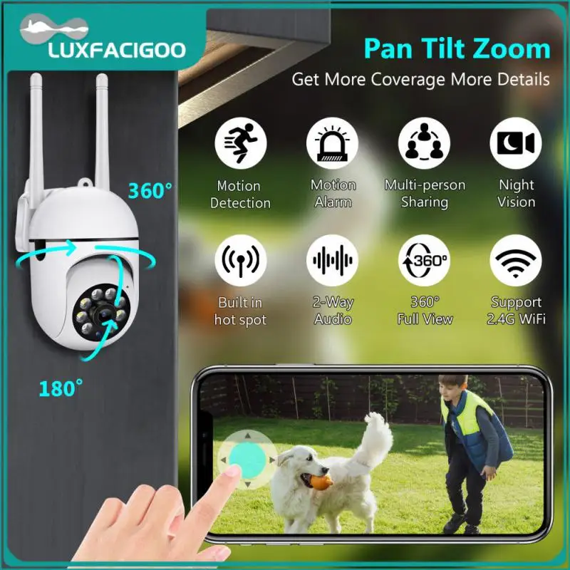 

Беспроводная Ip-камера видеонаблюдения с поддержкой Wi-Fi, 2,4 ГГц