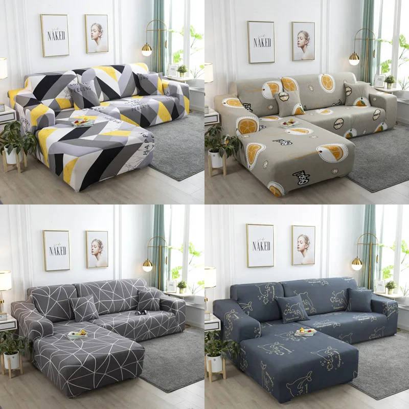 

European Elastic Sofa Cover All-inclusive Four Seasons Universal Couch Covers for Sofas Sectional Sofa L Shape Sofa Cover 1pc