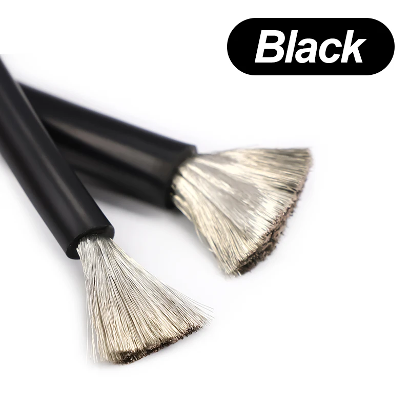 

Высокотемпературный силиконовый провод 30AWG-12AWG 2-контактный, черный/красный