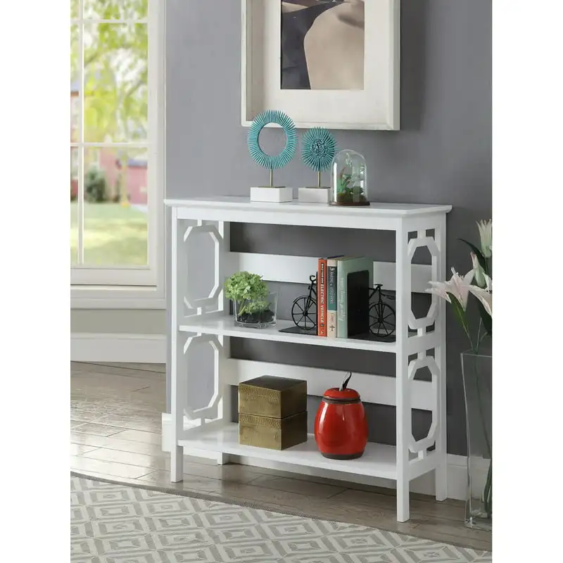 

Omega 3 Tier Bookcase, White