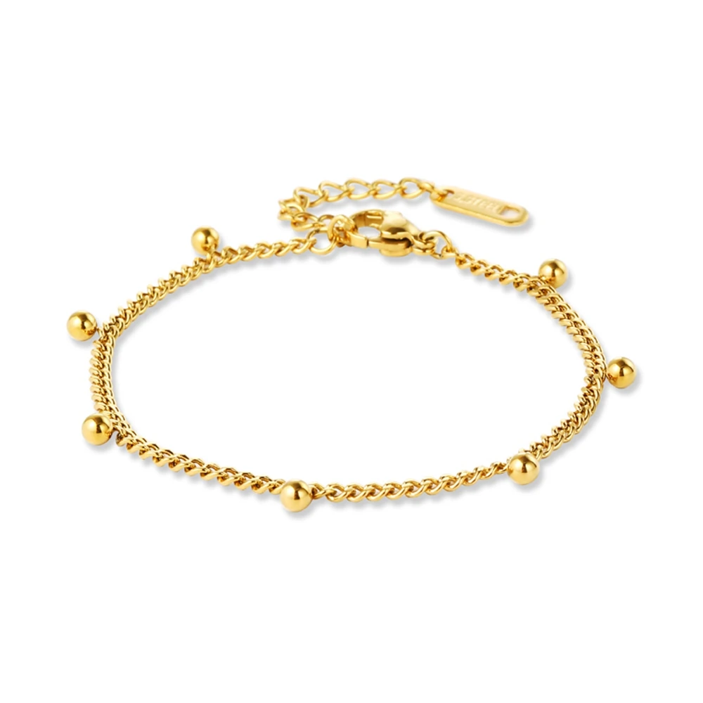 

WILD & FREE 316L Stainless Steel Bracelet For Women Gold Color Metal Chains Trendy Statement Jewelry